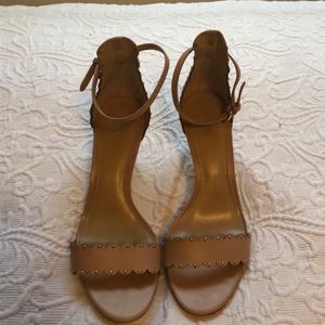 Coach kitten heels with gold details